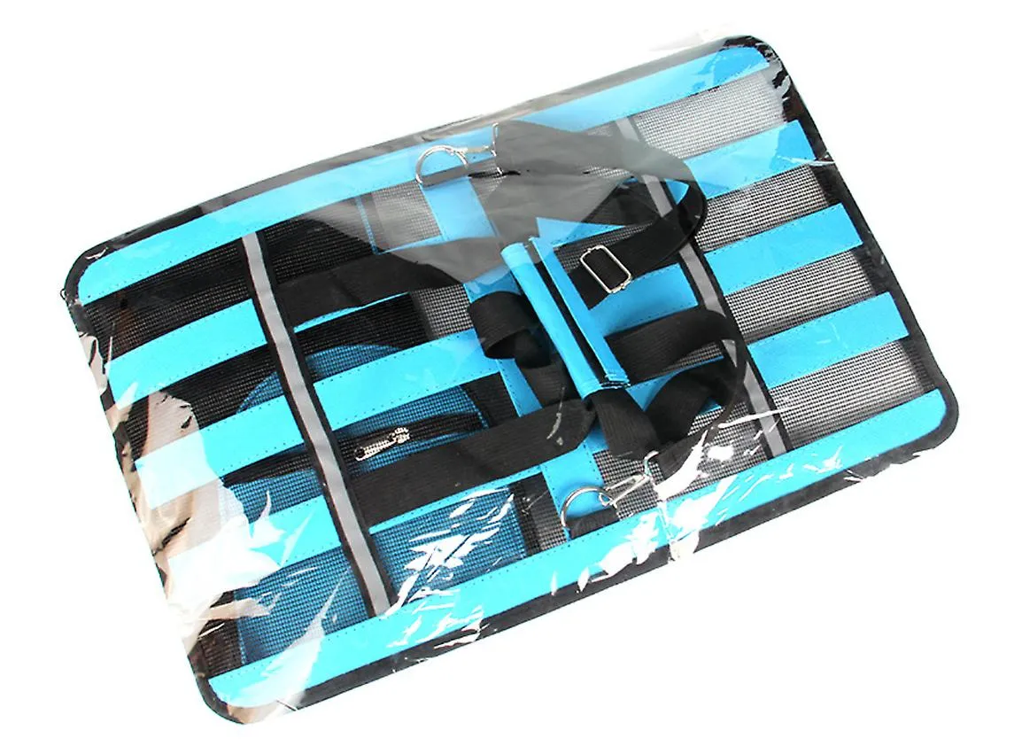 M 43*26*24cm blue Portable pet outdoor mesh breathable backpack AZ15205