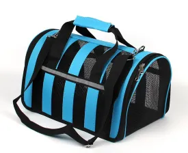 M 43*26*24cm blue Portable pet outdoor mesh breathable backpack AZ15205