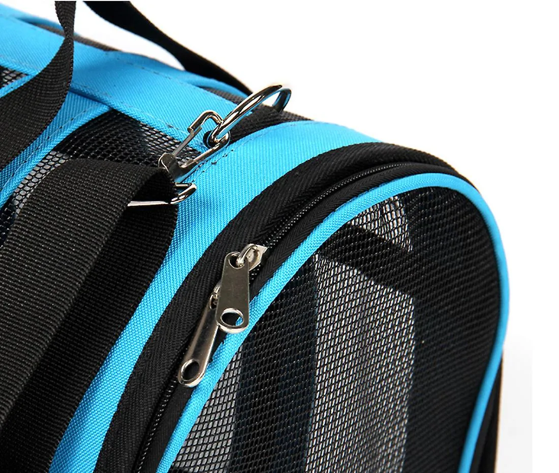 M 43*26*24cm blue Portable pet outdoor mesh breathable backpack AZ15205