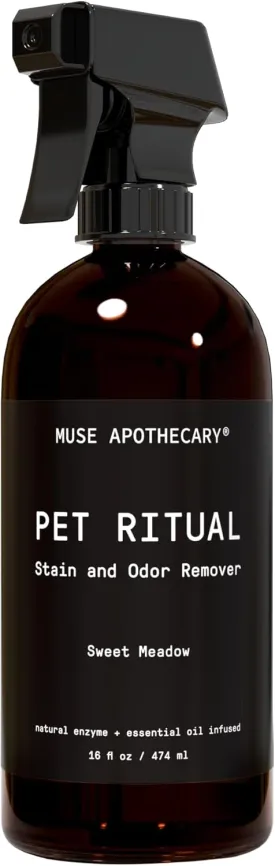 Muse Apothecary Complete Pet Stain and Odor Remover Enzyme Carpet Cleaner - Dog Stain Remover and Odor Neutralizer, Essential Oils Infused, Pet Stain Remover for Carpet - Pet Stain Carpet Cleaner 16oz