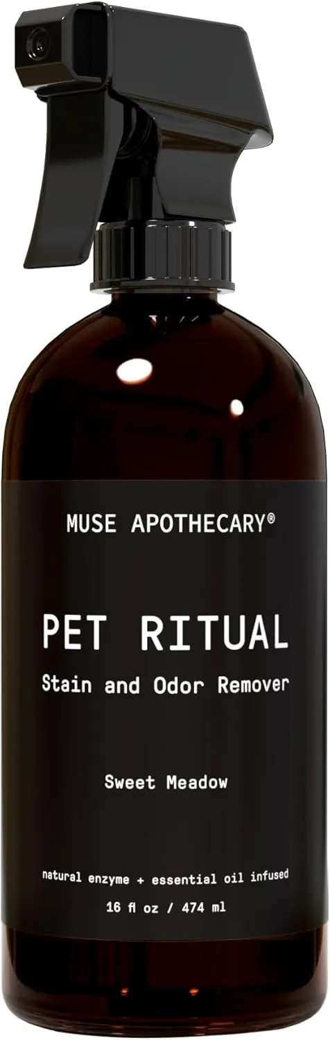 Muse Apothecary Complete Pet Stain and Odor Remover Enzyme Carpet Cleaner - Dog Stain Remover and Odor Neutralizer, Essential Oils Infused, Pet Stain Remover for Carpet - Pet Stain Carpet Cleaner 16oz