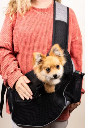 NGIL Steel Gray Crosshatch Pet Sling