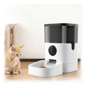 PAWS ASIA Factory Durable Phone App Remote Control Smart Auto Pet Feeder Bowl With Voice Camera Wifi 4L