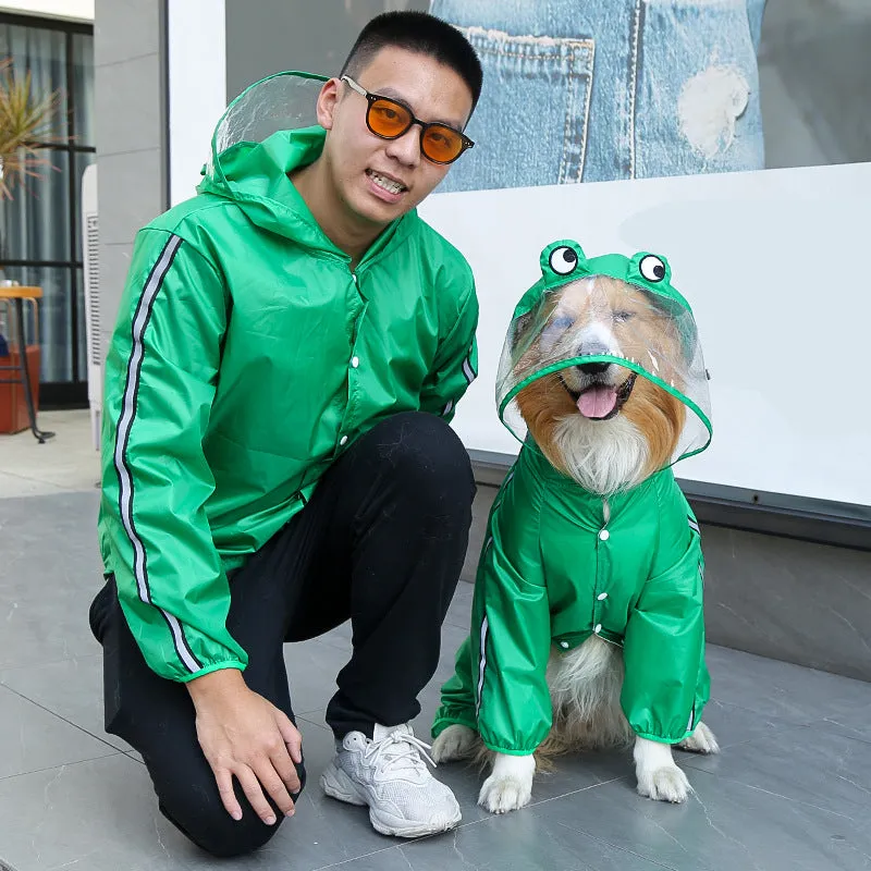 Pet Clothes Four-Legged Raincoat Outdoor Waterproof Supplies