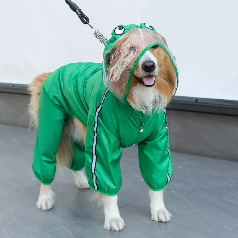 Pet Clothes Four-Legged Raincoat Outdoor Waterproof Supplies