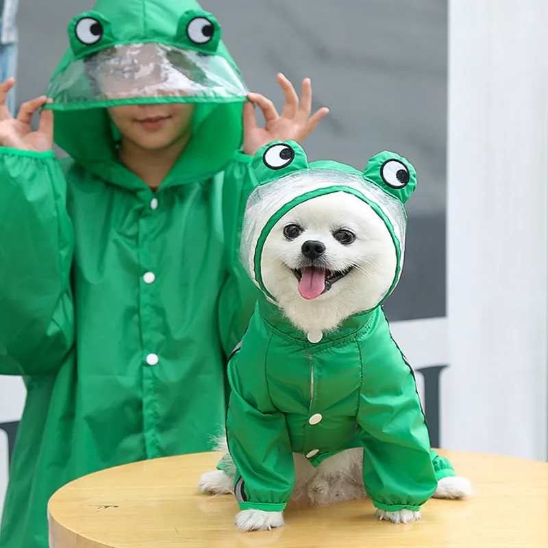 Pet Clothes Four-Legged Raincoat Outdoor Waterproof Supplies