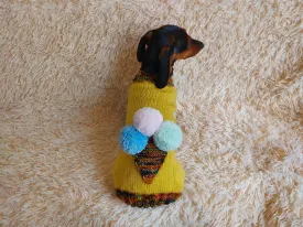 Pet clothing ice cream jumper, ice cream sweater for dogs