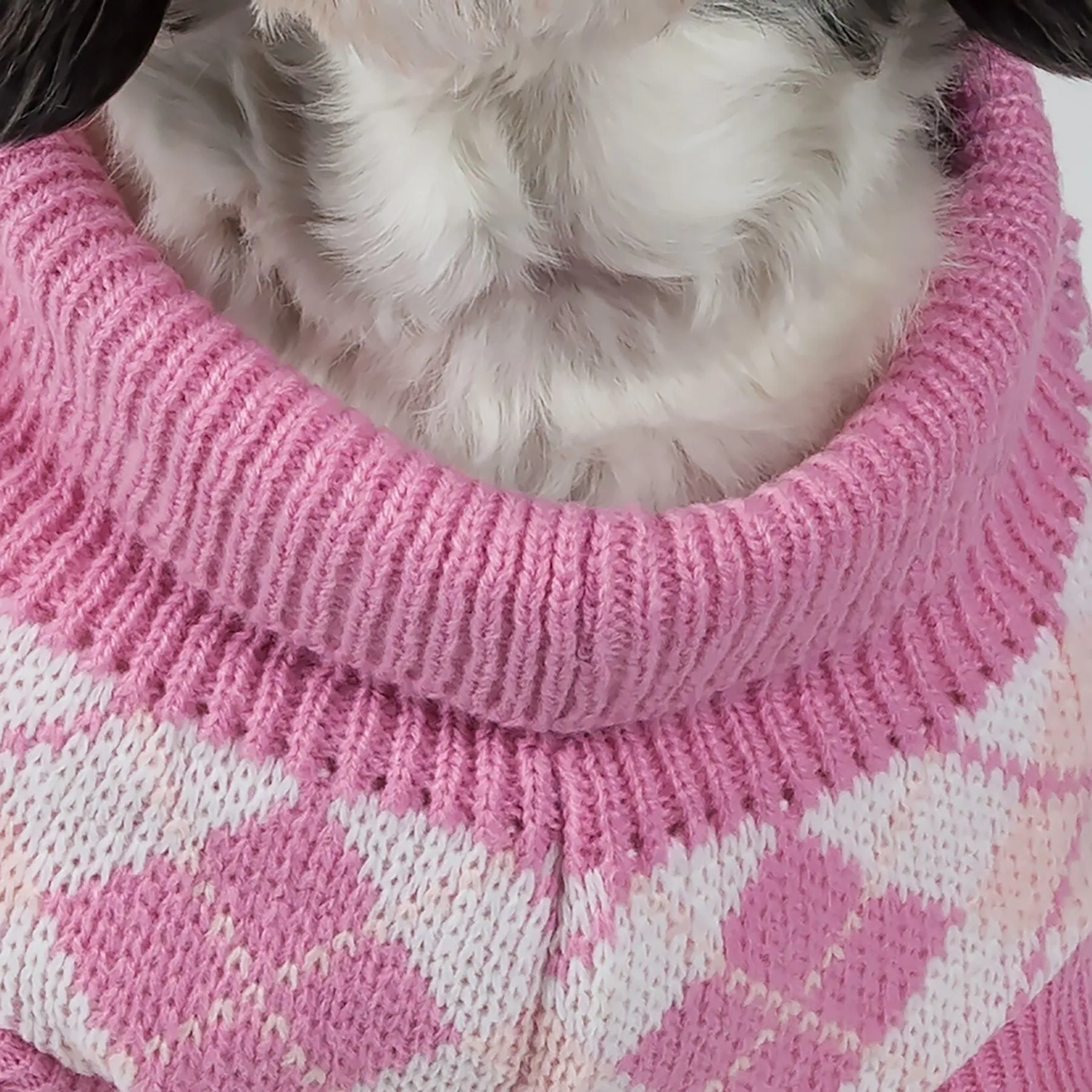 Pet Life ® 'Argyle Style' Ribbed Knitted Fashion Designer Dog Sweater