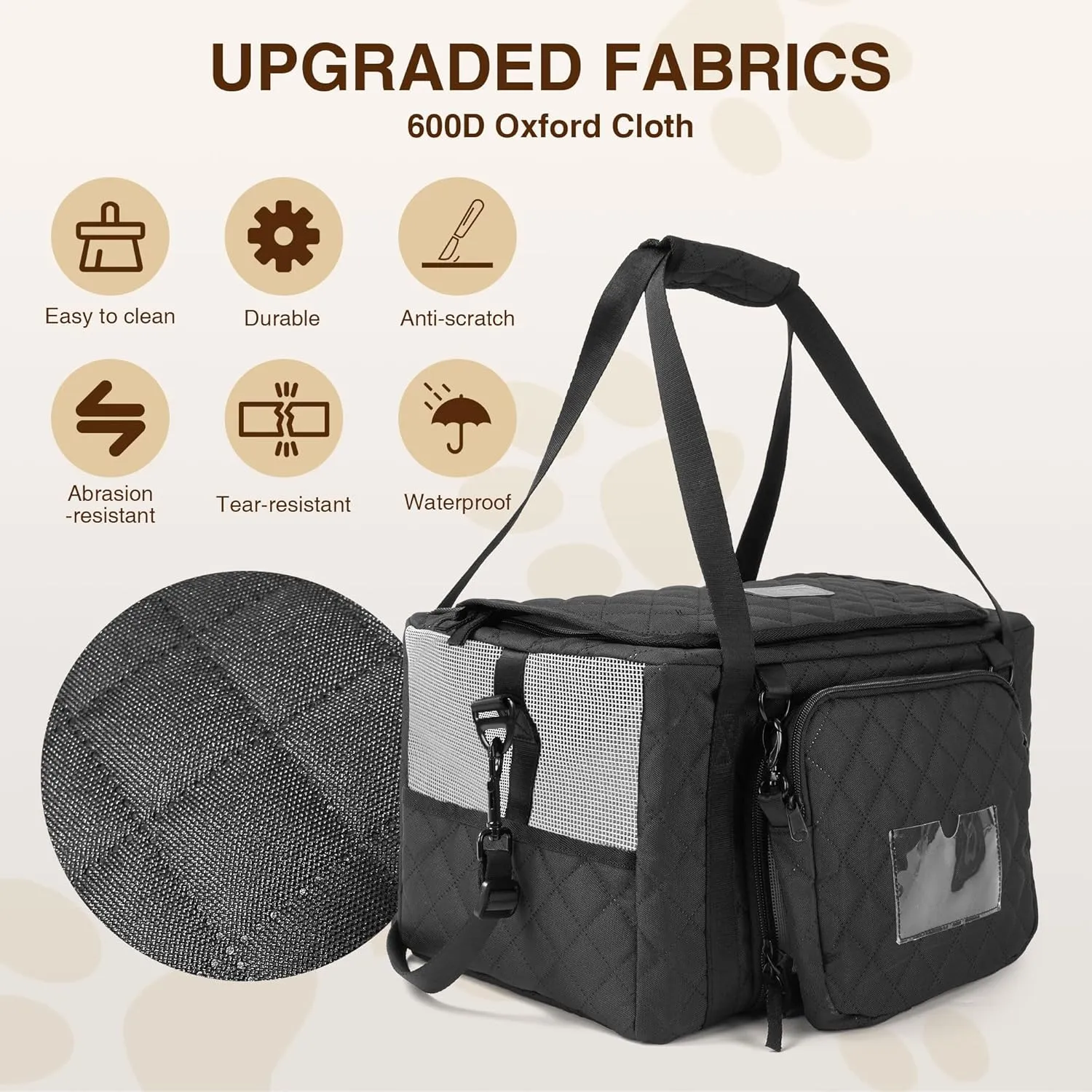 PETUX Collapsible Pet Carrier Airline Approved, 16"x10"x9.5" Soft Cat Carrier for Small Cats Up to 12 Lbs - Top Open Portable Cat Travel Carriers with Anti-Scratch Mesh, Storage Pocket  Leash (Grey)