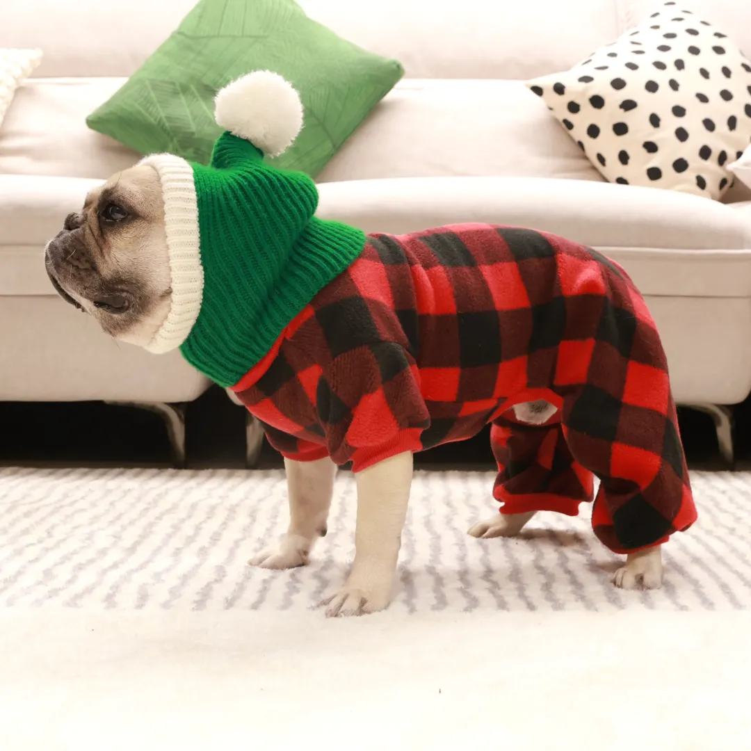 Plaid Snuggle PJ's   Beanie Combo