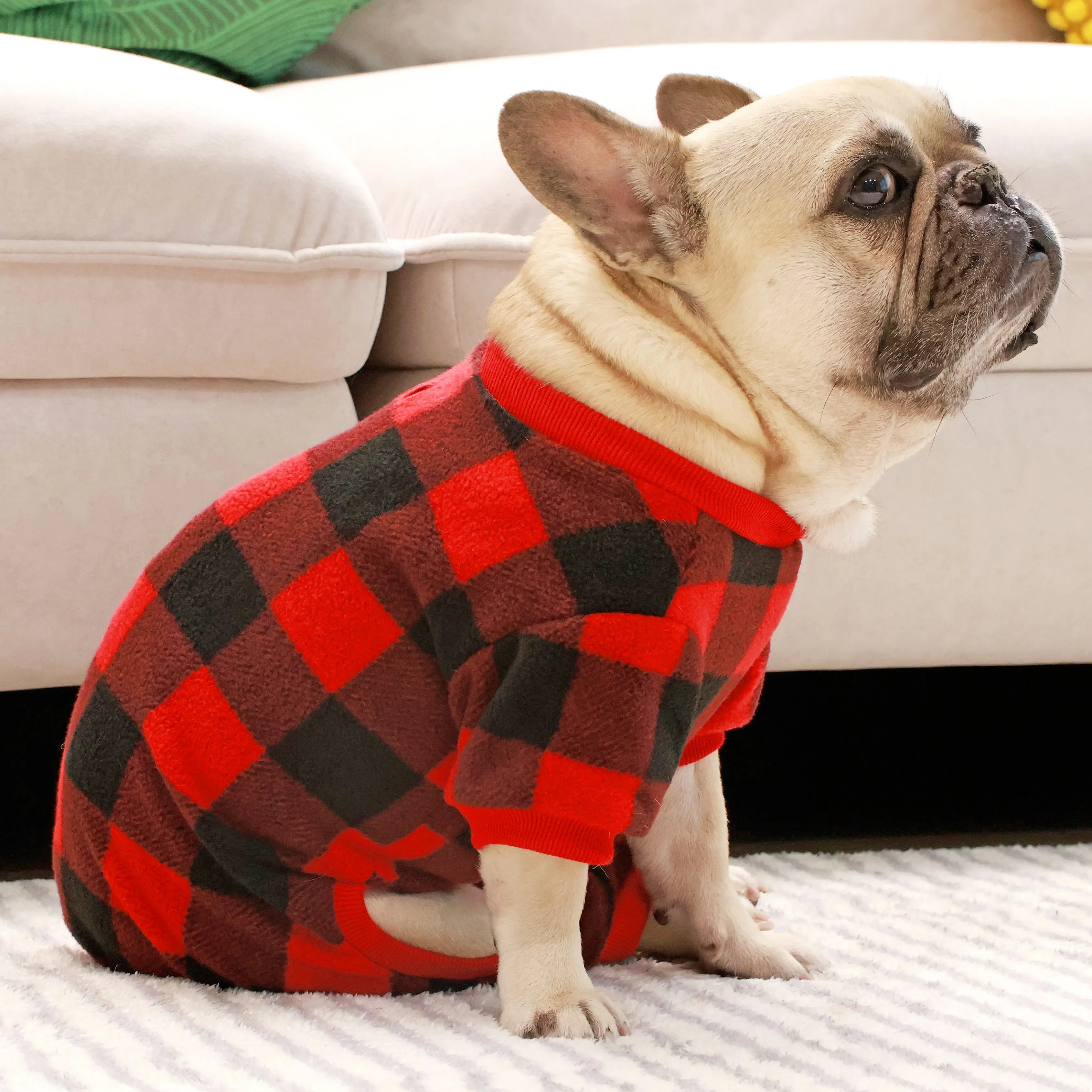 Plaid Snuggle PJ's   Beanie Combo