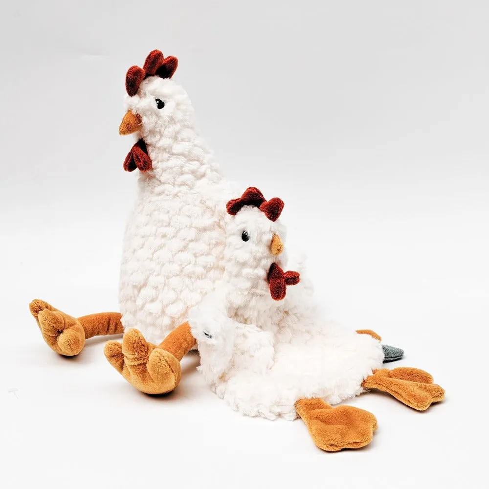 Plush Hen Soft Toy White 36cm