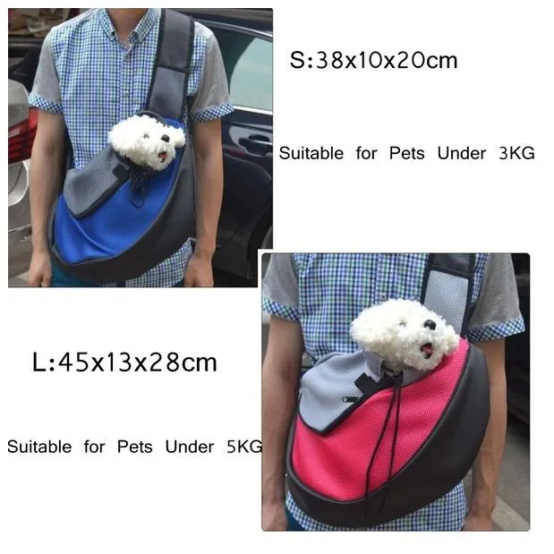 Portable Mesh Breathable Pet Sling Backpacks