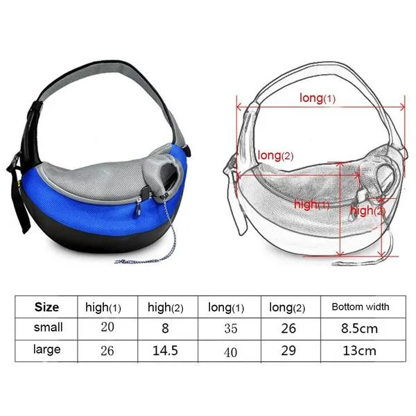 Portable Mesh Breathable Pet Sling Backpacks