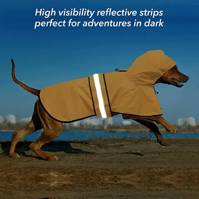 Rain Coat For Small Dogs Waterproof Adjustable Pet Raincoat Jacket