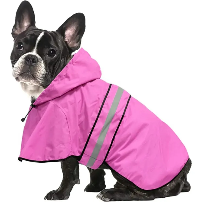 Rain Coat For Small Dogs Waterproof Adjustable Pet Raincoat Jacket