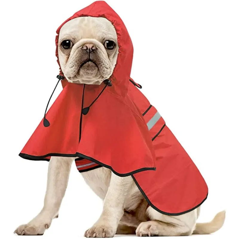 Rain Coat For Small Dogs Waterproof Adjustable Pet Raincoat Jacket