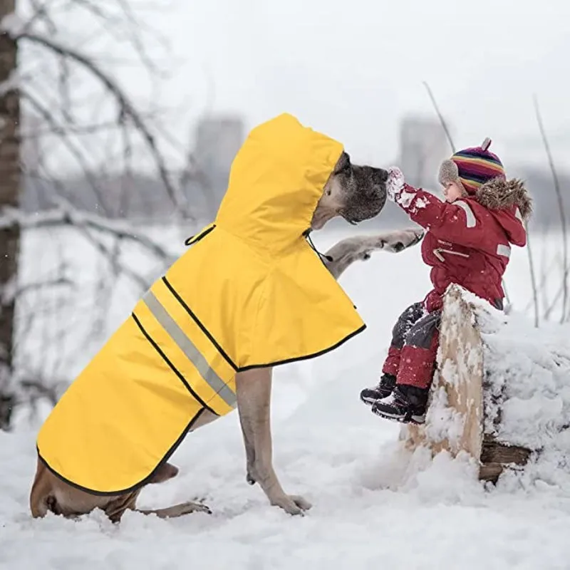 Rain Coat For Small Dogs Waterproof Adjustable Pet Raincoat Jacket