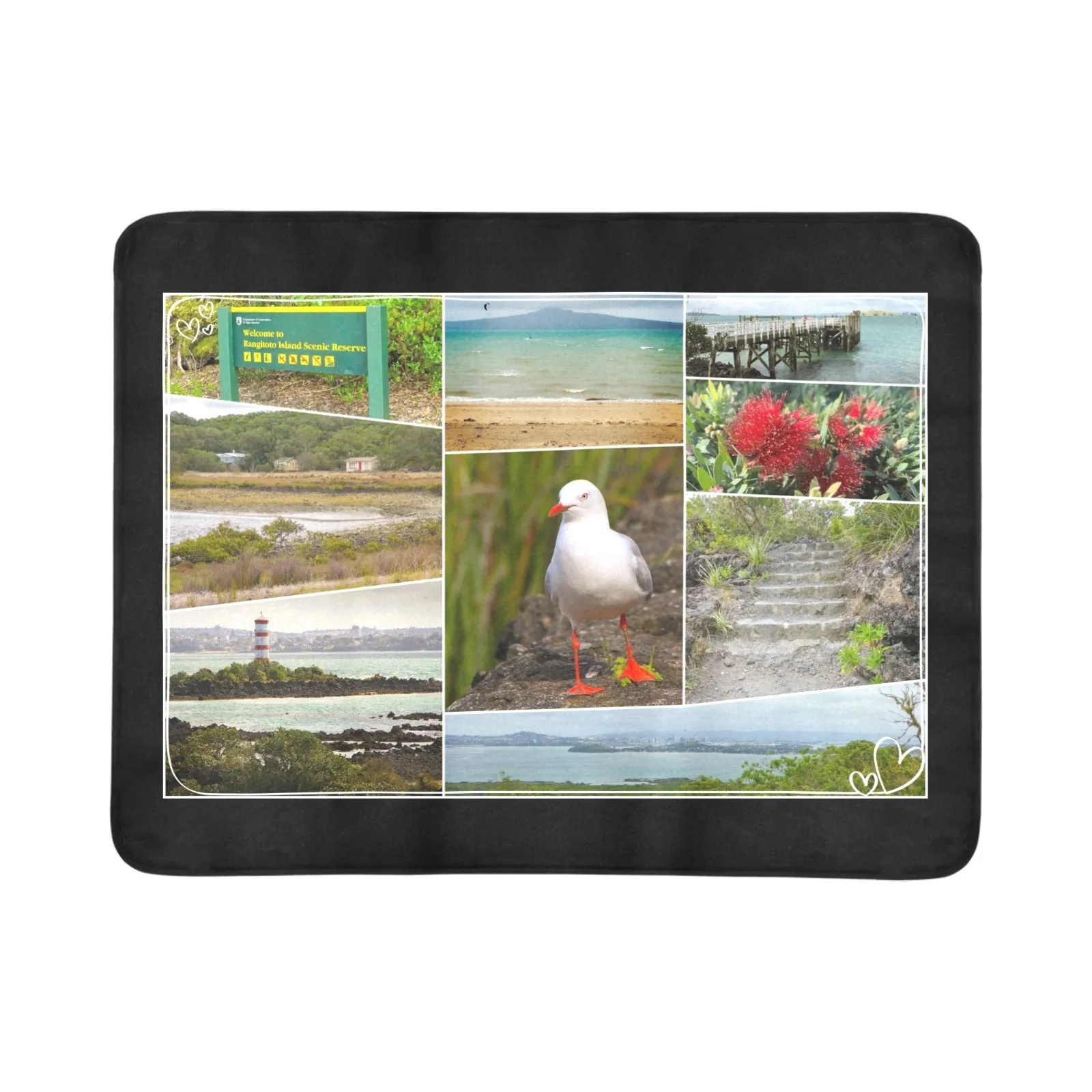 Rangitoto Island Colour Beach Mat 78"x 60"