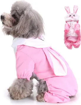 SELMAI Dog Raincoat with Hoodies Soft Mesh Elastic Band Four Legs Jumpsuit Outfits for Puppy Pet Cat Apparel Waterproof Rain Jacket Lightweight Outdoor Summer Rain Days Cold Weather Proof Pink XS