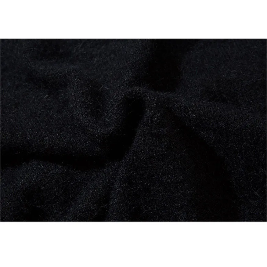 Shy Dog Pattern Fuzzy Sweater