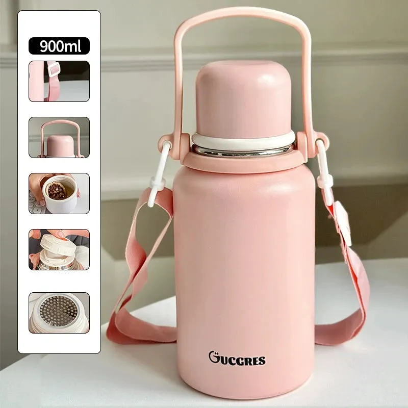 Simple Insulated Thermos Mug - Portable Tea Cup