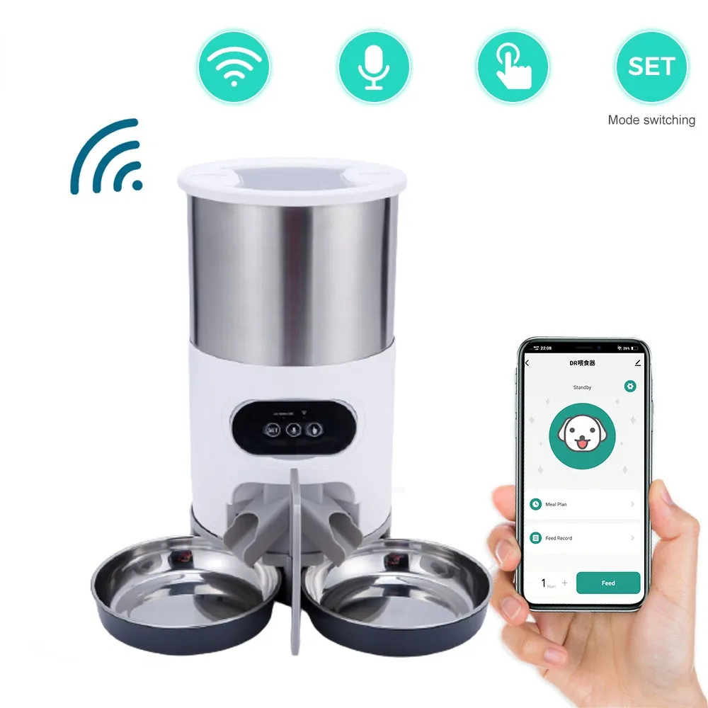 Smart APP Pet FeederWith Recording Timing Feeding