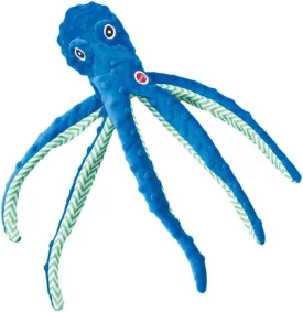 SPOT by Ethical Products Skinneeez Extreme Stuffless Dog Toy with Squeaker | Extra Strong Plush Tug of War Octopus Squeak Toy for Small and Large Dog Breeds | 16", 1-Pack