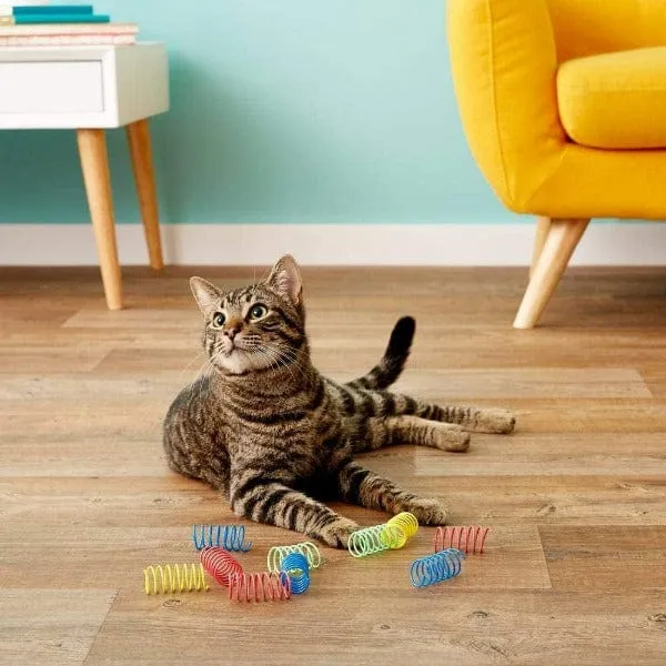 Spot Colorful Springs Cat Toy; Wide