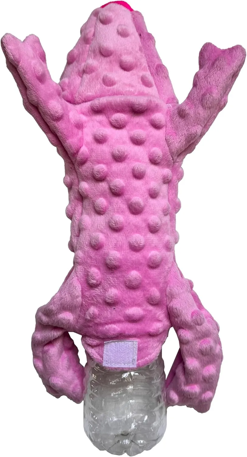 SPOT Skinneeez Extreme Stuffers Pig - Stuffing Free Dog Toy With Squeaker & Rip Stop Mesh Lining for Durability- Insert Plastic Bottle for Extra Crunch, For Small to Medium Puppies & Dogs - 14in