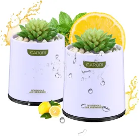 Succulent Cactus Air Freshener, Lemon Scented Decorative Cactus, Air Fresheners for Bathrooms, Cars, Boats, RVs, Office, Made with Essential Oils for Home Decoration -2pcs