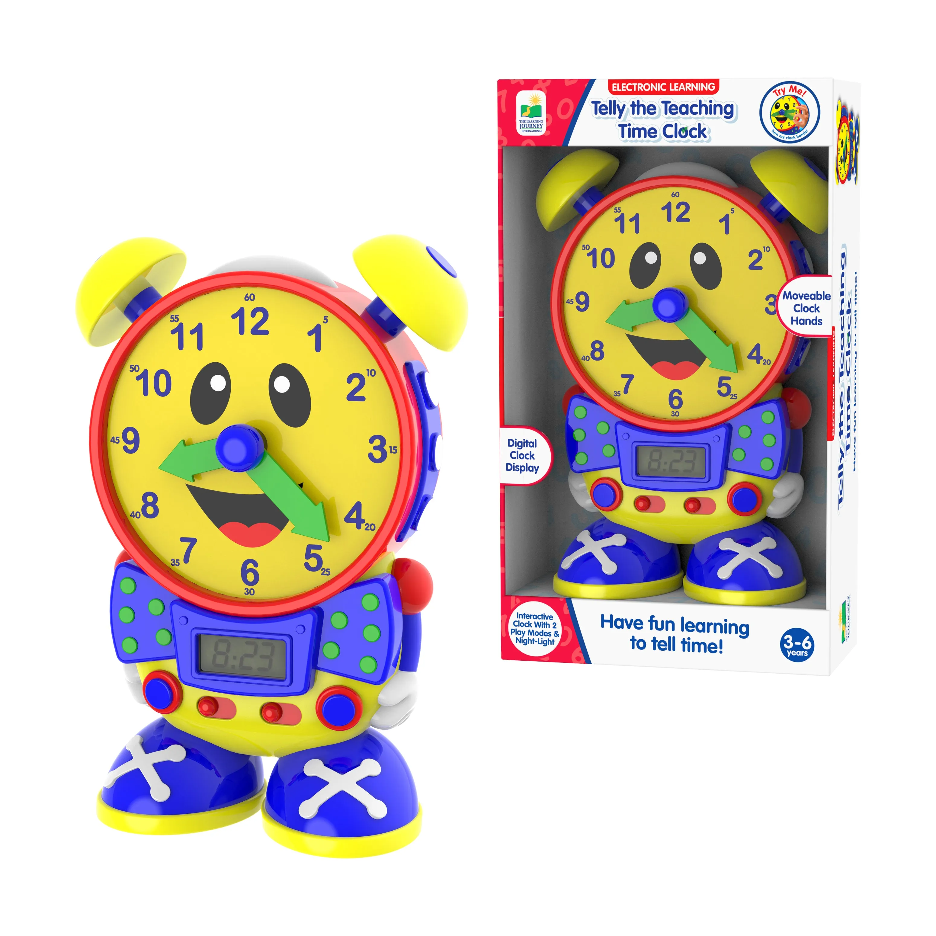 Telly the Teaching Time Clock Interactive Educational Toy