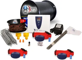 Underground Electric Dog Fence Ultimate - Extreme Pro Dog Fence System for Easy Setup and Maximum Longevity and Continued Reliable Pet Safety - 3 Dog | 2000 Feet Pro Grade Dog Fence Wire