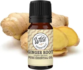 Wild Essentials Ginger 100% Pure Essential Oil - 10ml, Therapeutic Grade, Made and Bottled in The USA